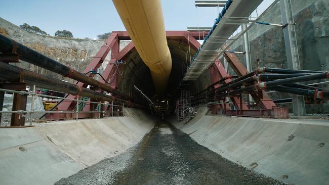 A tunnel entrance at Snowy Hydro 2.0.