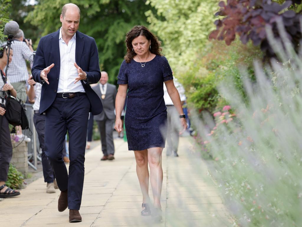 Prince William visits the Mosaic Clubhouse, which supports people who are living with a mental health condition, in London. Picture: Getty Images