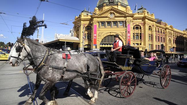 Horse drawn carriages will officially be banned on public roads in Melbourne’s busy inner city streets from next month.