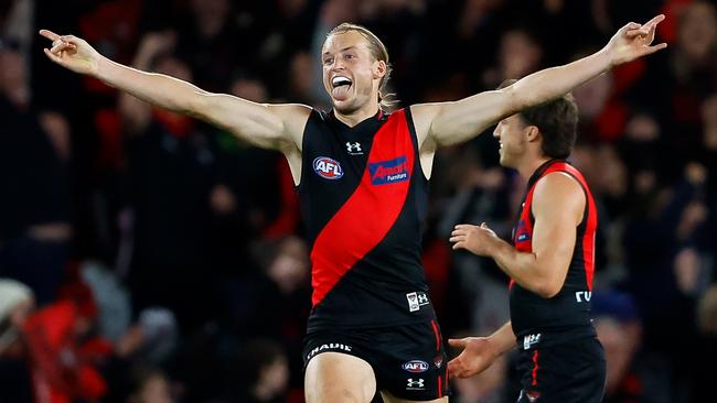 Essendon’s Mason Redman is looming as a big free agent. Picture: Getty Images