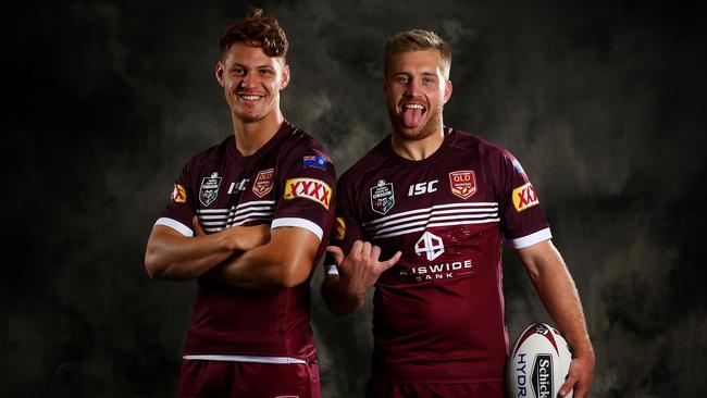 Kalyn Ponga and Cameron Munster will partner up in Queensland’s spine. Picture: Adam Head