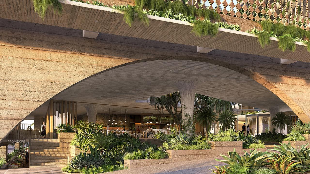 New renders of the $250m Paloma Paloma project at Caloundra reveal a glimpse inside the commercial, residential and hotel precinct.