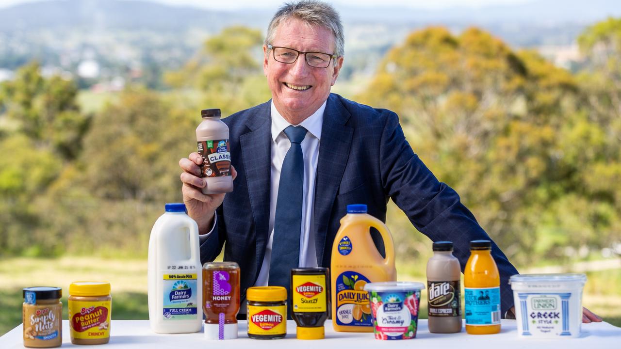 Bega Cheese’s acquisition in November of Lion Dairy and Drinks added a large number of big-name brands to its stable. Pictures is executive chairman Barry Irvin.