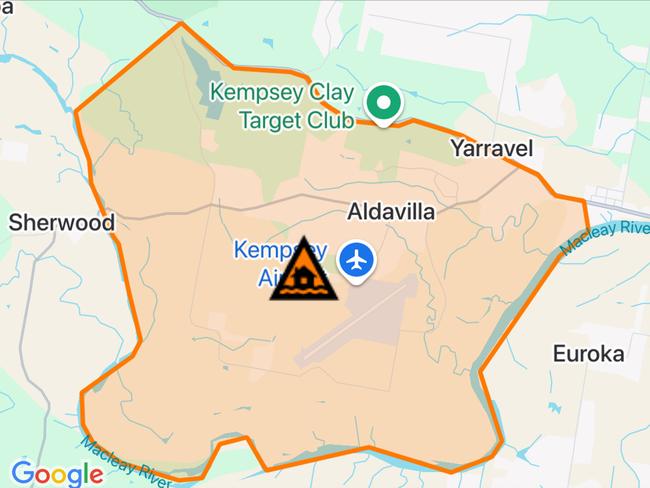 NSW floods: Suburbs at risk. Picture: Hazards Near Me NSW