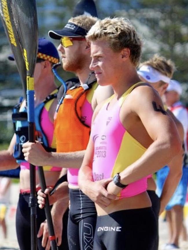 Matt Bevilacqua competing in the 2013 Coolangatta Gold. Photo: Supplied