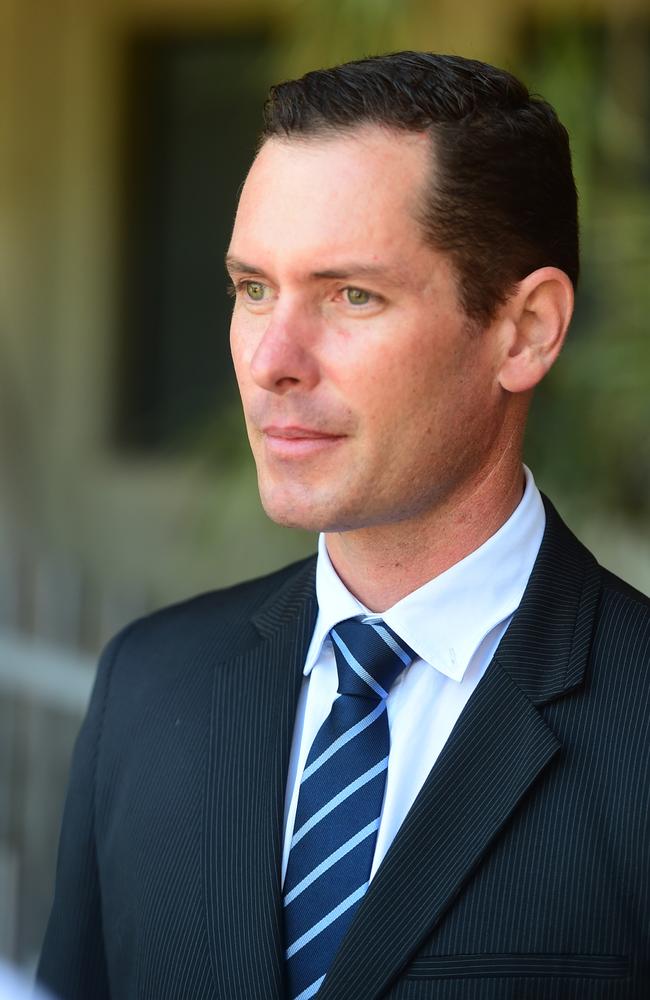 Nicholas Aaron Baxter at Townsville Court during his first trial. Picture: Evan Morgan