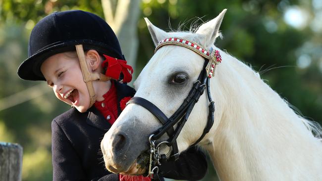 Lola Alaia and her Welsh Pony are excited about the Gold Coast Show this year. Picture Mike Batterham