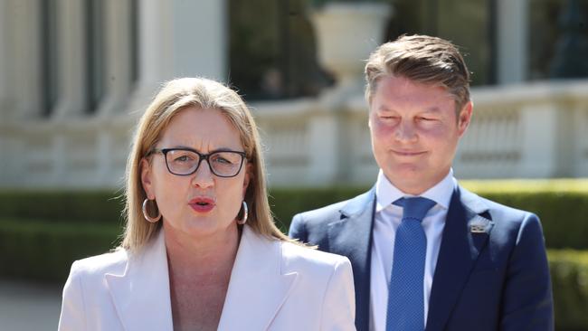 Premier Jacinta Allan and Deputy Premier Ben Carroll. Picture: David Crosling