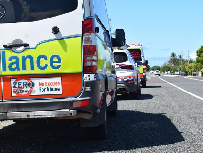 Queensland Fire and Emergency Services, police and ambulance crews were at the scene of a house fire at Gable St, East Mackay on Friday April 17. Photo: Zizi Averill. Generic