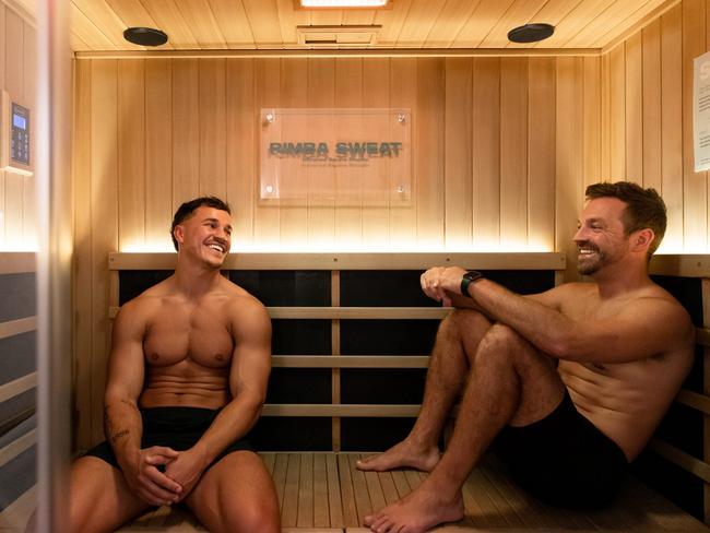 A publicity image for Rimba Sweat, an infra-red sauna therapy business that had studios at Manly, Neutral Bay and Cronulla. Picture: Supplied.