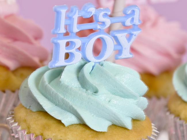 Guests at a baby shower normally dine on themed treats — especially if the couple knows what sex the baby is.