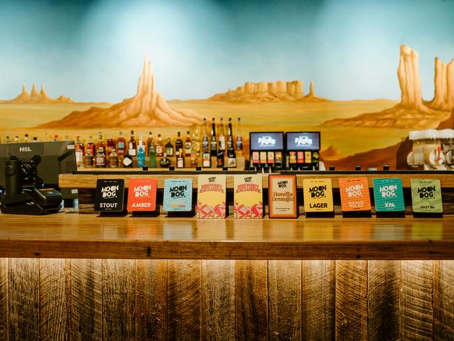 The wild west-themed bar at Moon Dog in Footscray. Picture: Arianna Leggiero