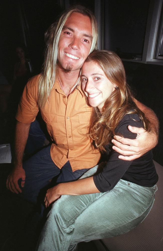 Gabriel Mcghee and Lizzie Davison celebrate at the Rolling Rock nightclub in May 2002. Picture: Sharyn Rosewarne