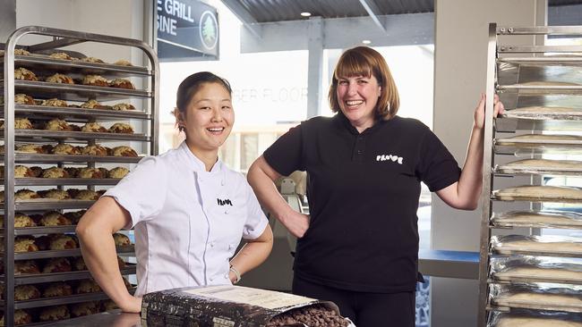 Megan Bowditch and Anna Rogers at Prove Pattiserie in Stepney. Picture: Matt Loxton