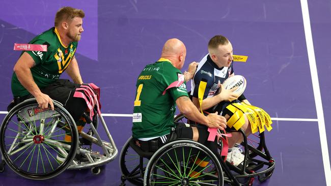 The Wheelchair Rugby League game will take place at Queanbeyan PCYC. (Photo by Bryn Lennon/Getty Images)