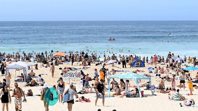 One of Australia’s most popular beaches, Bondi, received a good water quality rating in the state of the beaches report. Picture: NewsWire / Jeremy Piper