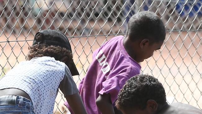 Indigenous children in Aurukun, a remote aboriginal community 800 kilometres north west of Cairns on Cape York. PICTURE: BRENDAN RADKE