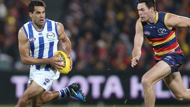 Daniel Wells could have played his last game for North Melbourne. Picture: Michael Klein