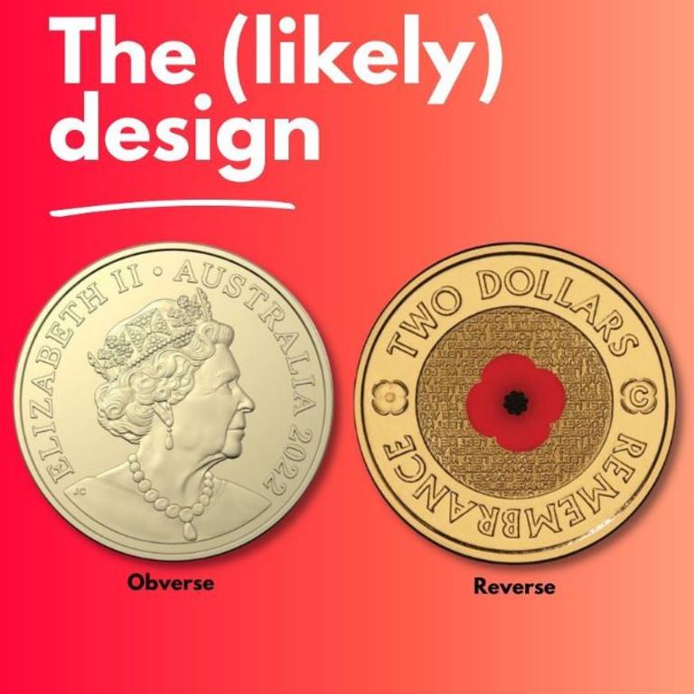 Royal Australian Mint Red poppy 2 coin to be released on Thursday, will be worth hundreds