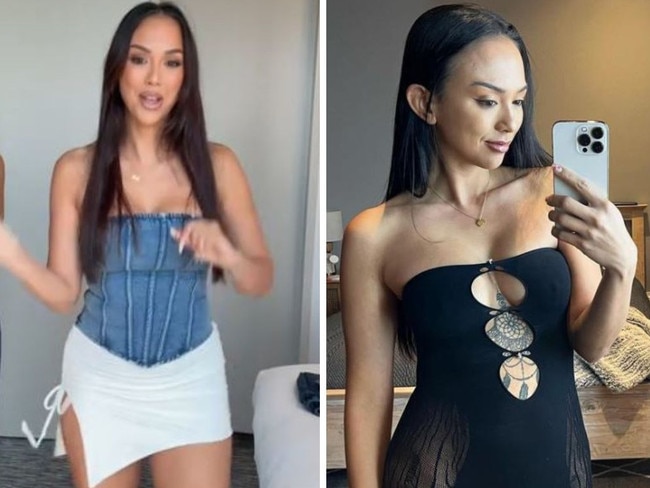 Mum, 38, proves she 'looks good in anything'. Picture: TikTok/KatClark