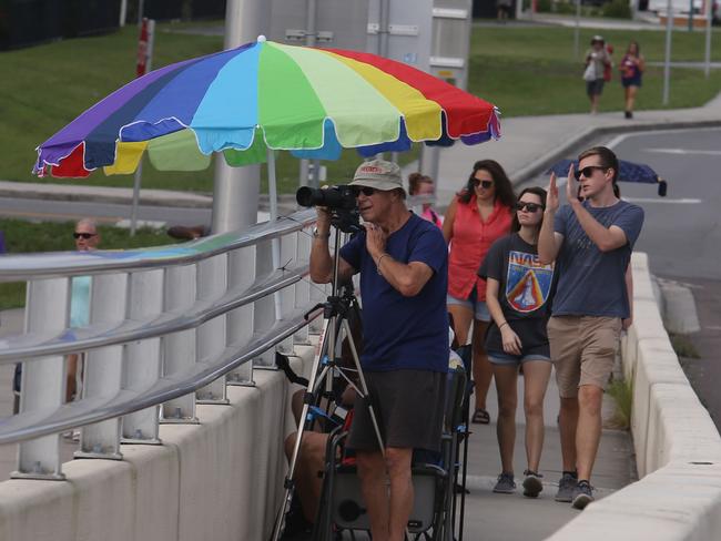 Spectators wait to view the Artemis I rocket launch at the Kennedy Space Centre in Cape Canaveral, Florida. Picture: Red Huber/Getty Images/AFP