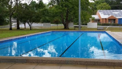 Four young girls were approached by an unknown man at Stroud swimming pool on Sunday