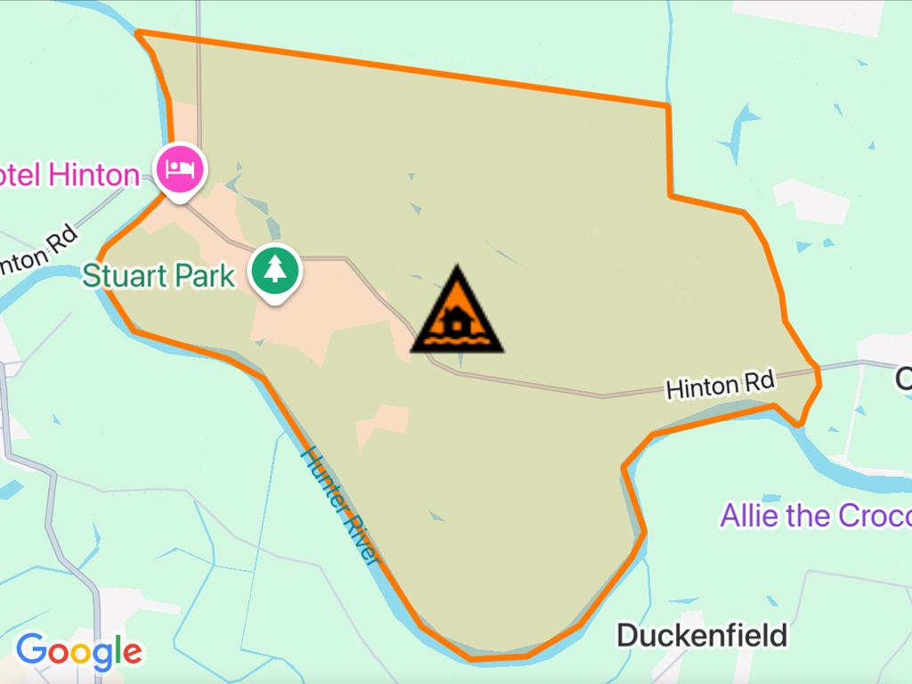 NSW floods: Suburbs at risk. Picture: Hazards Near Me NSW