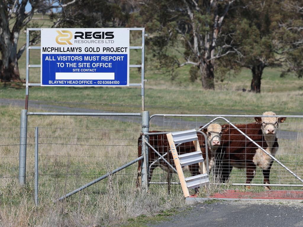 The entrance to McPhillamys Gold Project, Regis Resources Limited. Picture: Rohan Kelly