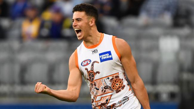 Jake Riccardi has made an instant impact at the Giants after being taken with pick No. 51 in the draft. (Photo by Daniel Carson/AFL Photos via Getty Images)