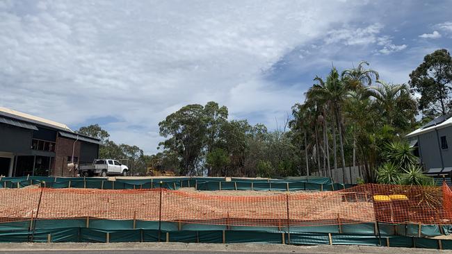 The empty block of land where the castle once stood.