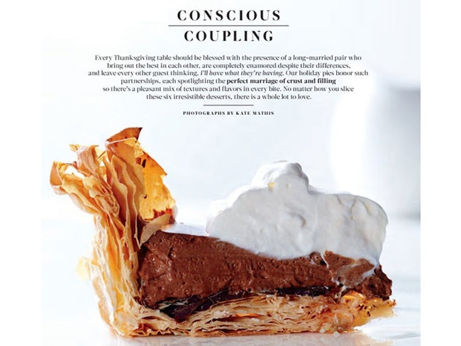 The spread in Martha Stewart Living magazine. (Side note: LOOK AT THAT PIE!). Photo: Martha Stewart Living.