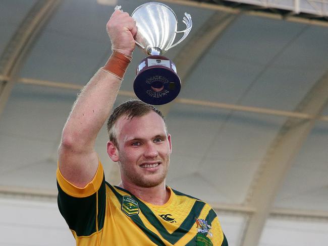 Matthew Lodge was the captain of the Junior Kangaroos. Picture: Adam Head