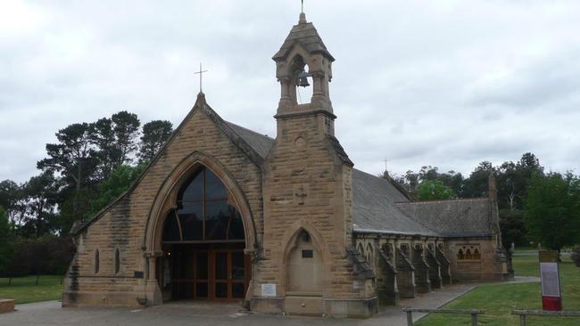 All Saints Anglican Church at Ainslie in Canberra, ACT. The building was originally a mortuary station at Rookwood Cemetery in Sydney.