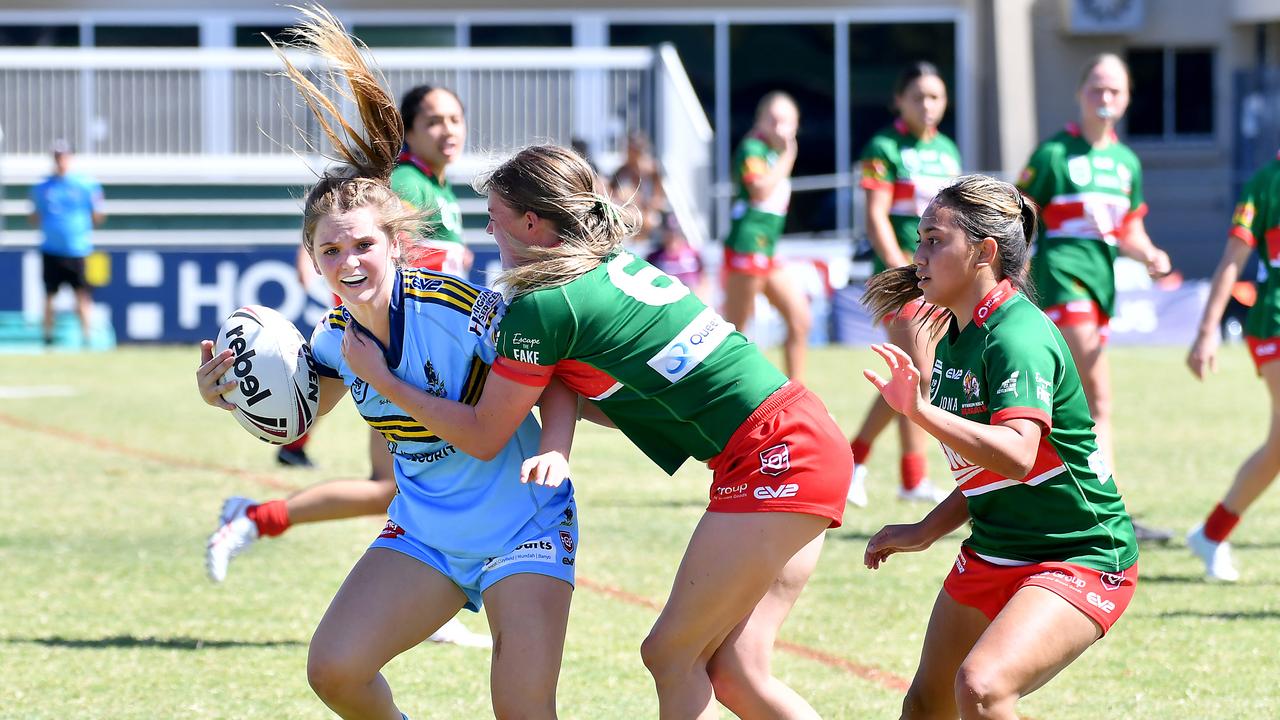 Harvey Norman under 19 rugby league between Wynnum-Manly and Norths Devils. Saturday February 25, 2022. Picture, John Gass