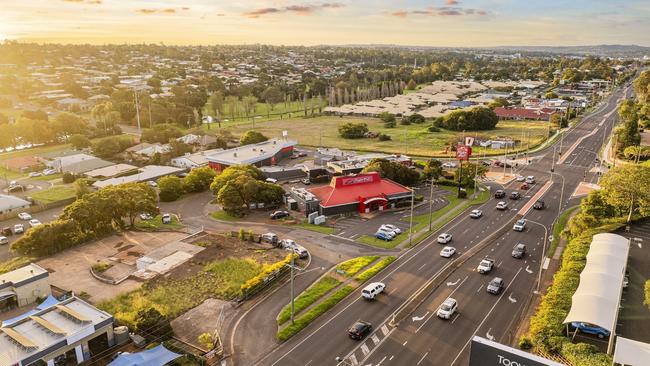 A Toowoomba vacant site on Ruthven Street in Kearneys Spring, held by service station giant Ampol, is part of a 13-parcel portfolio sale with Cushman and Wakefield.