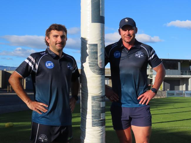 Launceston captain Brodie Palfreyman and coach Mitch Thorp are ready for the last TSL season. Picture: Jon Tuxworth