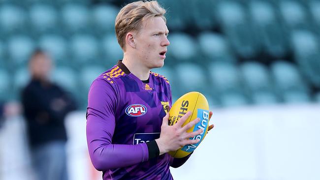 James Sicily at Hawthorn training. Picture: Sam Rosewarne