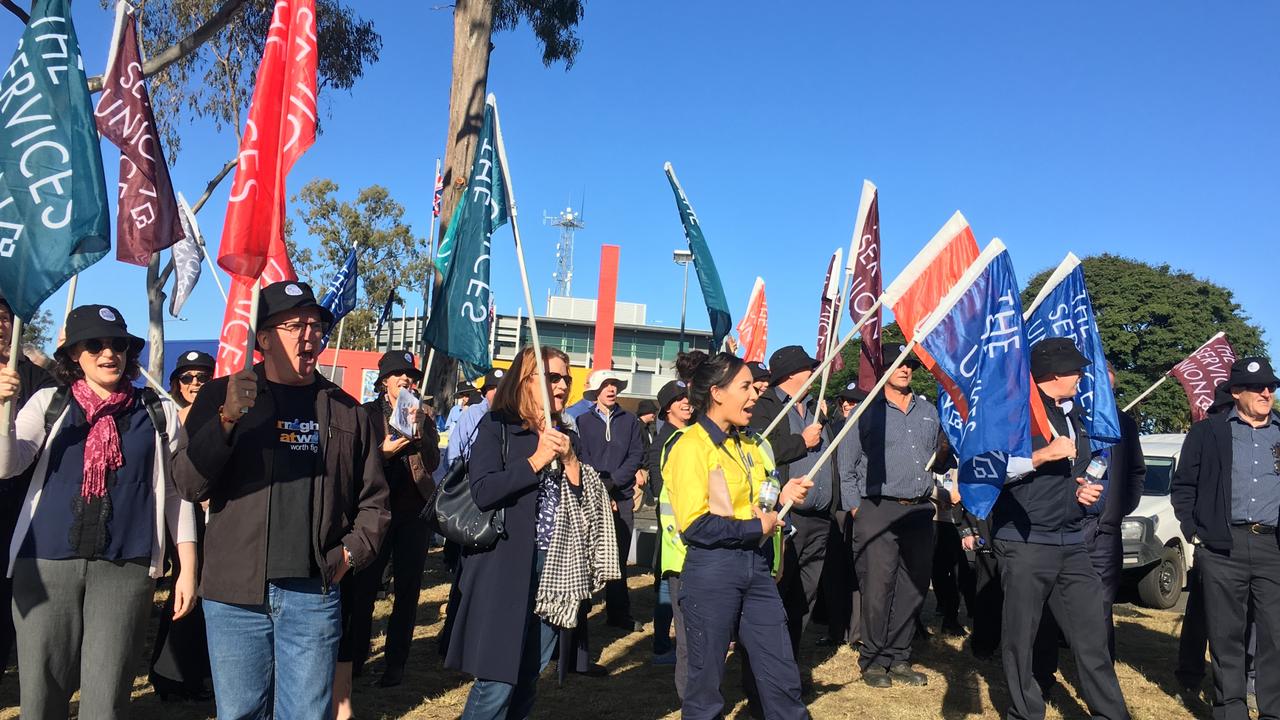 Logan City Council union members strike | The Courier Mail