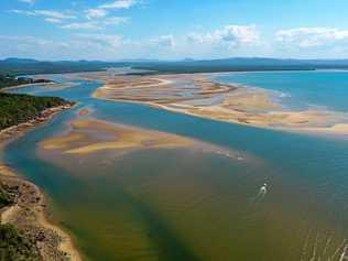 SHALLOW CHANNEL: There are access issues which need to be fixed at Round Hill Creek. Picture: Aerial Media Gladstone