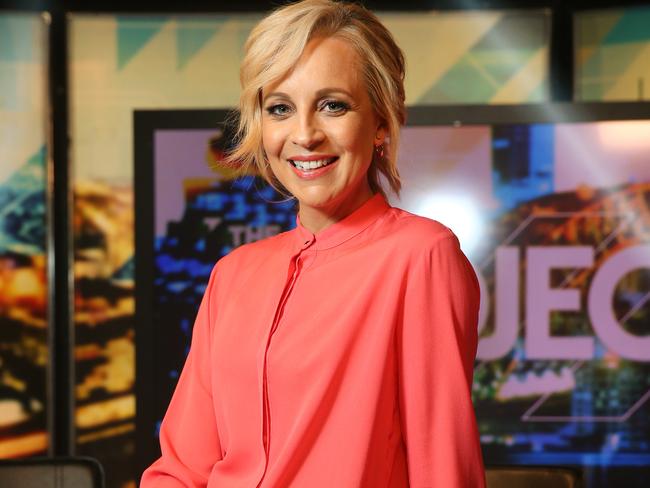 Immediately after this photo was taken, this blouse was confiscated from Bickmore and thrown into an active volcano, as is law in TV land. Picture: Richard Dobson