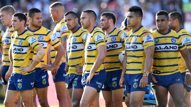 Parramatta players have that familiar look on their faces.