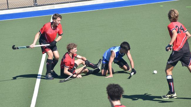 Division 2, Rockhampton versus Toowoomba at the Hockey Queensland under-18 menâ€™s state championships in Rockhampton from April 25 to 28, 2024.