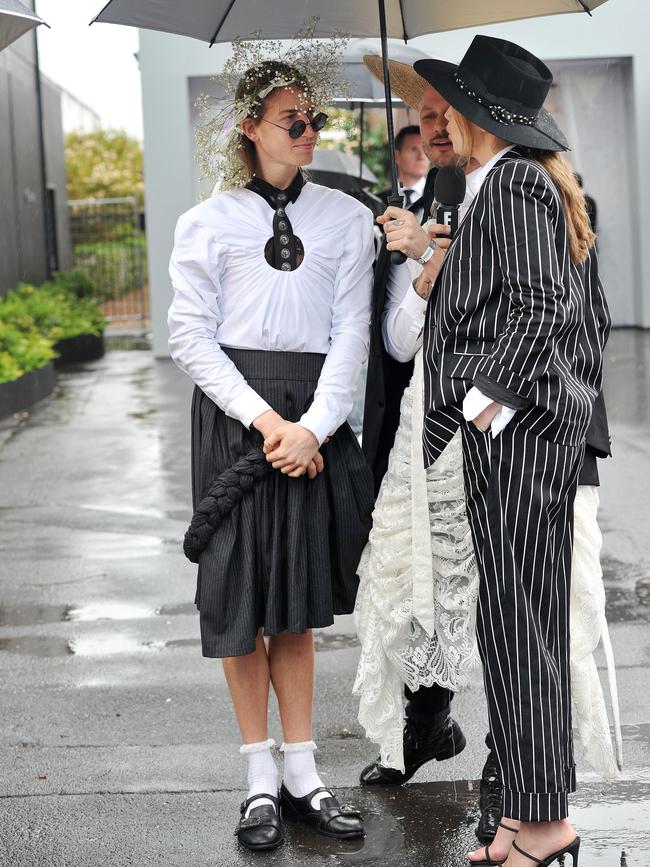 Wilkins at a wet Derby Day in 2019. Picture : Nicki Connolly