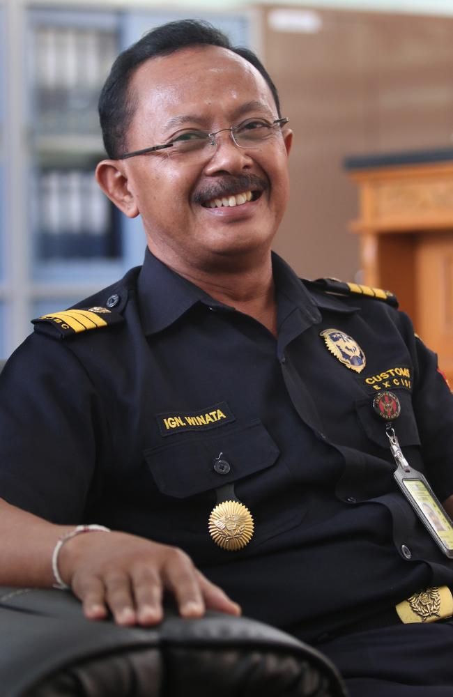 Customs Officer Ngurah Winata in his office in Bali. Winata was the Customs Officer on duty when he found marijuana inside Schapelle Corby's boogy bag as she arrived in Ngurah Rai Airport, Bali in 2004. Picture: Lukman S. Bintoro