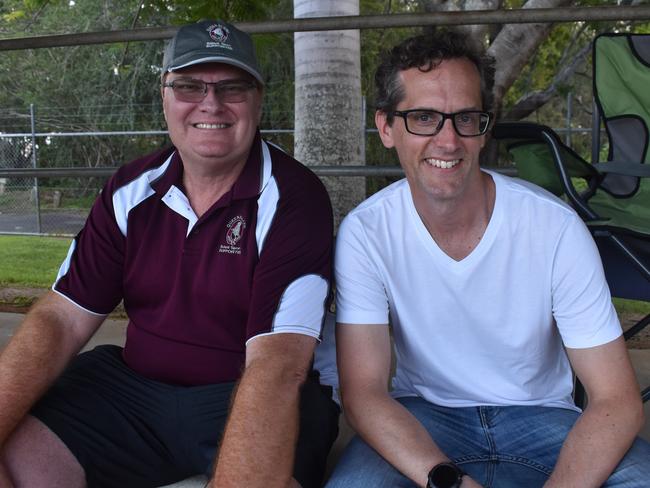 Brisbane's Geoff Donald and Brad Scholes at the Hockey Queensland under-18 menâ€™s state championships in Rockhampton from April 25 to 28, 2024.