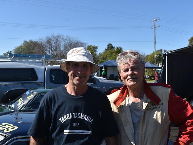 John and Jim Siddins from the Gold and Sunny Coasts at the Leyburn Sprints, August 17, 2024. (Photo: NRM)