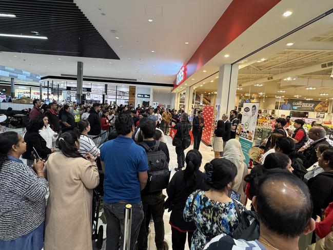 Hundreds of fans turned out for the global star. Picture: Supplied to news.com.au
