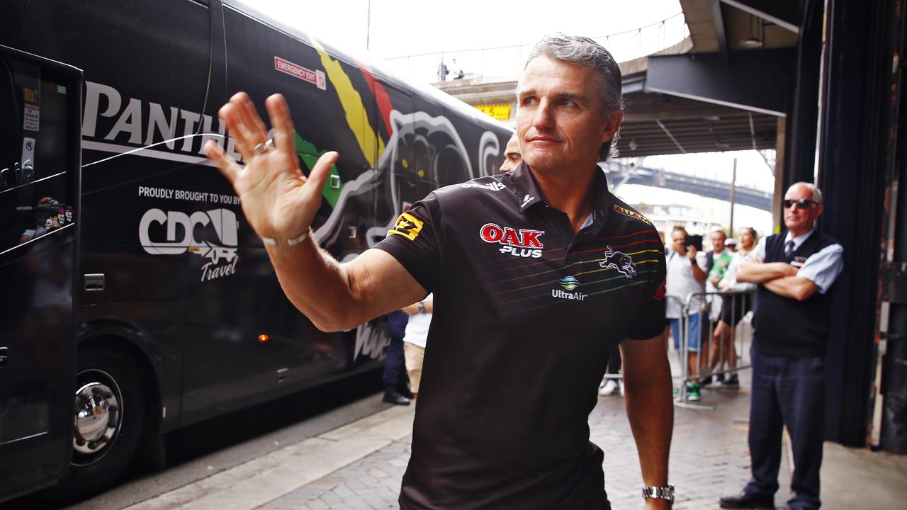 Ivan Cleary arrives at the NRL Fan Fest in Circular Quay. Picture: Sam Ruttyn