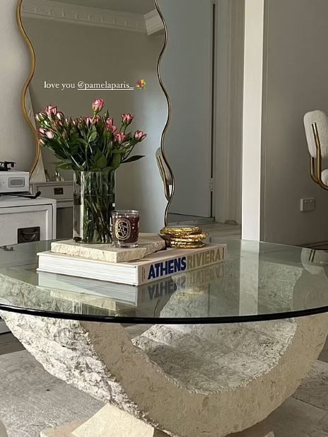 She showed off her new unit including expensive furniture. Picture: Instagram/BellaVarelis