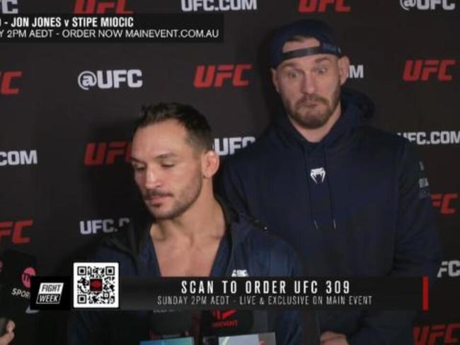 Miocic hijacks Chandler interview